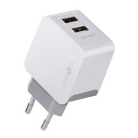 Сетевое зарядное устройство EnergEA Ampcharge (DU34-NTK-MEU) 2 USB 3.4A + кабель micro-USB